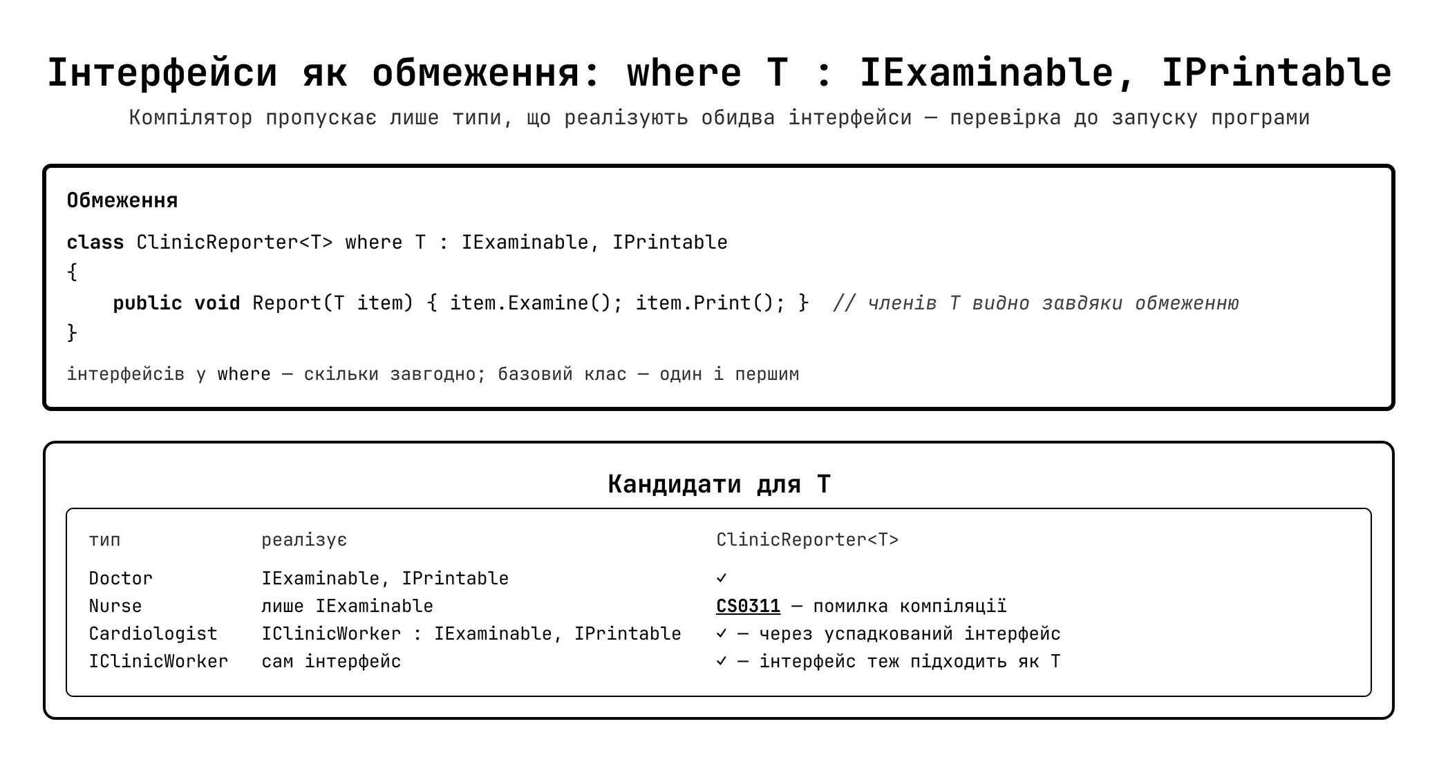 Обмеження узагальнень