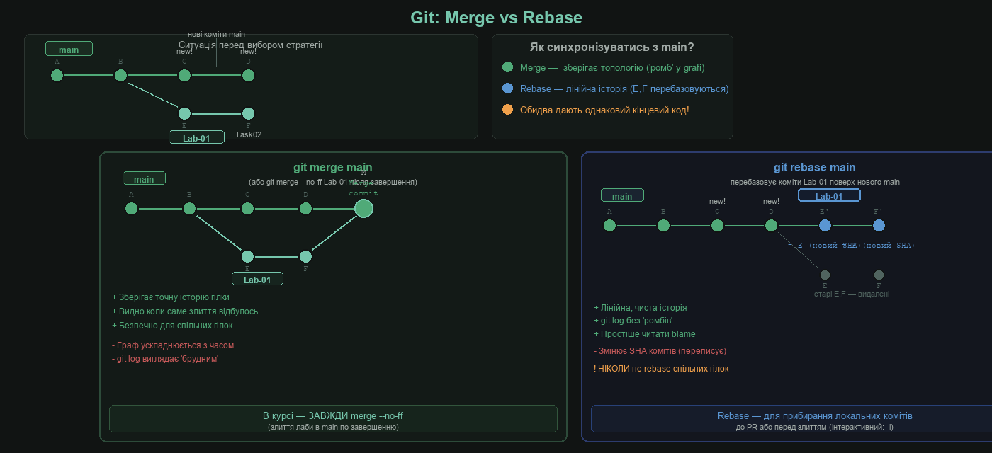 Merge vs Rebase